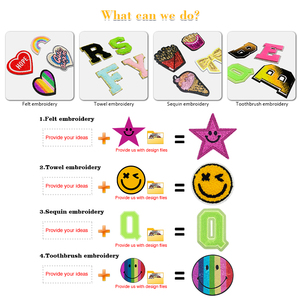 Bán buôn tùy chỉnh 2.17 inch tự dính thêu các bản vá lỗi sắt trên các bản vá lỗi Preppy thêu dán cho quần áo ba lô - Product Image 5