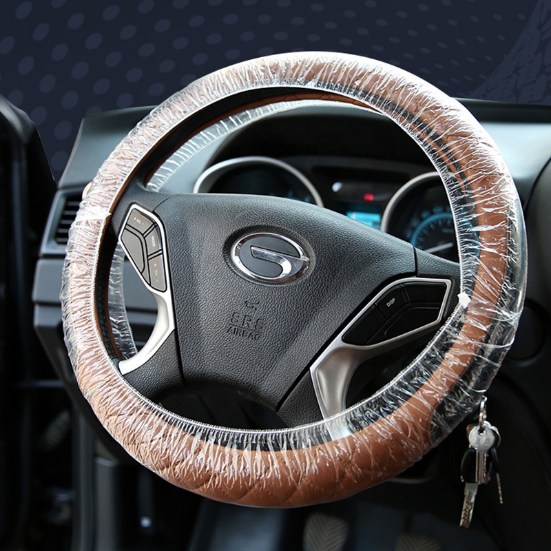 Одноразовый чехол на руль, универсальный пластиковый чехол на руль, пластиковая пленка