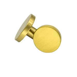 Manija Redonda de Latón para Puerta de Gabinete Huoxiang Hardware, Perilla Moderna y Sencilla para Cajón con Parte Superior Plana, Cobre Antioxidante HTGG-0162 - Product Image 1