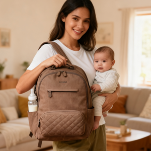 Sac à dos multifonction pour bébé et <span class=keywords><strong>maternité</strong></span>, fabriqué par le fabricant OEM, avec fermetures éclair renforcées, sans odeur, sac à langer de voyage - Product Image 4