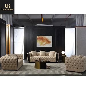 Diseño de lujo estilo <span class=keywords><strong>italiano</strong></span> 1 2 3 plazas hogar sofá conjunto diseños modernos para muebles de sala de estar - Product Image 2