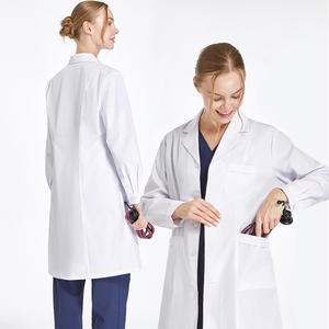 Camici Bianchi per Medici e Dentisti, Camici da Laboratorio per Donna e <span class=keywords><strong>Uomo</strong></span>, Uniformi Ospedaliere Pediatriche, <span class=keywords><strong>Camice</strong></span> Medico Comodo con Colletto - Product Image 4