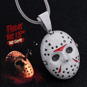 Pendentif Masque de Jason Voorhees KRKC, Cadeau d'Halloween Horreur Effrayant, Charmes d'Halloween pour Enfants, Pendentifs Squelette - Product Image 2