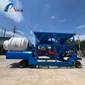 Planta Mezcladora de Concreto Móvil Eléctrica YHZM120 con Motor PLC para Minería, Metalurgia, Carreteras y Puentes, Envío Exprés con Garantía de Un Año - Product Image 1
