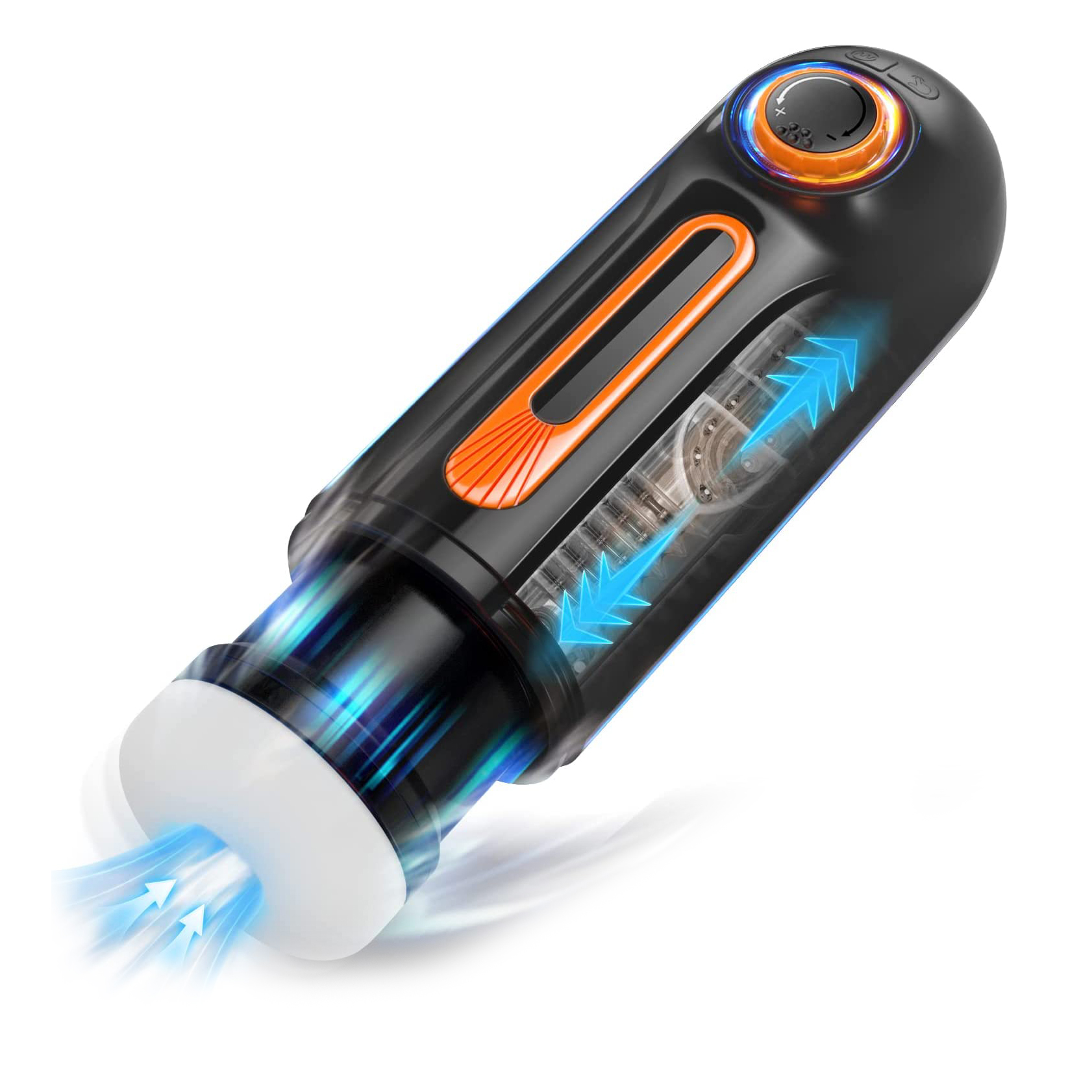 Free Custom Box - Vibrating Male Masturbator With Powerful Thrusting & Sucking Function for Prostate Pleasure and More Free Custom Box - Vibrating Male Masturbator With Powerful Thrusting & Sucking Function for Prostate Pleasure and More