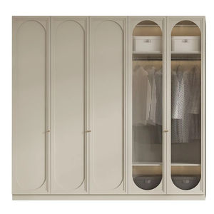 Mueble de Dormitorio Personalizable de Estilo Francés con Capacidad Ajustable, Gabinete de Pared Plano de MDF Resistente para Dormitorio de Hotel, Villa o Sala de Estar - Product Image 5