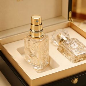 Small Batch Custom 50ml Square Glass Perfume <b>Bottle</b> Thick Base Screw Neck Fine <b>Mist</b> Sprayer for Liquid Cosmetics - Product Image 1
