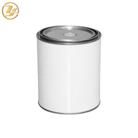 Boîtes de conserve rondes vides en fer blanc, imprimées offset, avec logo personnalisé, antirouille, étanches, pour le stockage de produits chimiques et de revêtements, OEM
