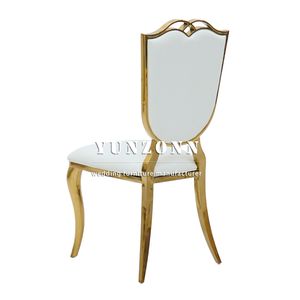 Đồ Nội Thất Đám Cưới Nguồn Cung Cấp Da Trắng Tổ Chức Sự Kiện Ghế Vàng Sự Kiện Đảng Tiệc Cưới Khách Sạn Ghế Cho Các Sự Kiện - Product Image 3