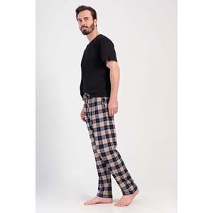 Pyjama en soie XXL pour homme, haut de gamme, décontracté, pour la maison, sans manches, en jersey imprimé, grande taille, doux et confortable pour les couples - Product Image 2