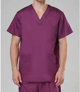OEM Unisex de algodón 100 de manga corta con cuello en V de médico enfermera uniformes exfoliantes conjunto - Product Image 4