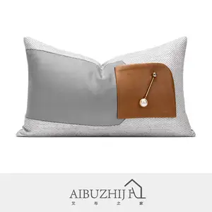 AIBUZHIJIA-fundas de cojín cuadradas decorativas para el hogar, fundas de almohada con patrones geométricos para sofá