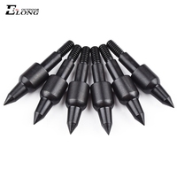 Têtes de flèche de 8.8mm 125 Grain en acier noir Points de pointe de tir à l'arc vissés