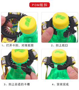 Custom logo Water Bottle Strap Adjuster Sublimation Printed Silicone Buckle Water Bottle Holder Lanyard for Outdoor - Product Image 6