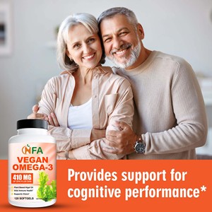 Cápsulas blandas veganas de Omega-3 de la más alta calidad con DHA para el cerebro, la visión y las articulaciones, que ayudan a la salud inmunológica y a la visión. - Product Image 6