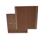 Hisoa WPC-Aislamiento térmico para exteriores, tablero de cubierta Exterior de WPC en relieve 3D, compuesto de madera y plástico, para suelo, valla, listón
