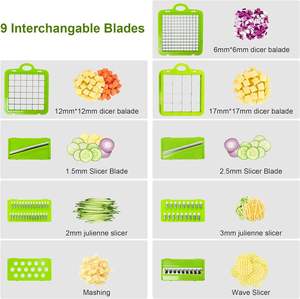 Outil de Cuisine Multifonctionnel en Acier, 16 en 1, Coupe-Légumes, Épluche-Pommes de Terre, Coupe-Fruits - Product Image 4