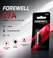 Pile alcaline FOREWELL 27A 12V A27 LRV27A 16mAh, directement de l'usine, étiquette personnalisée OEM, électronique grand public, télécommande