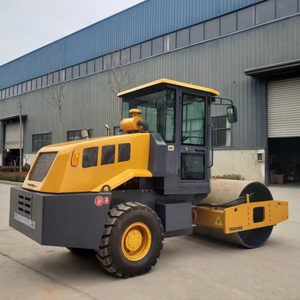 6-тонный дизельный одновальцовый вибрационный каток с кабиной для уплотнения земляных работ - Product Image 3