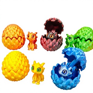 Set <span class=keywords><strong>di</strong></span> Uova <span class=keywords><strong>di</strong></span> Drago in Vetro Stampate in 3D, Decorazione per Stand, Regalo <span class=keywords><strong>di</strong></span> Maternità, Fantasy Sci-Fi - Product Image 1