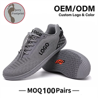 Chaussures de sport pieds nus unisexe à talon plat, ultra-flexibles, à bout large, antidérapantes, avec lacets élastiques, OEM ODM, logo personnalisé, été, MOQ 100 paires