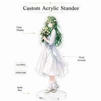 Standee Akrilik Anime Custom Cetak UV Slot Tunggal Figur Akrilik Gadis Anime Hadiah Ulang Tahun