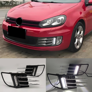 Luci Diurne a LED DRL per <span class=keywords><strong>Volkswagen</strong></span> <span class=keywords><strong>Golf</strong></span> 6 MK6 GTI <span class=keywords><strong>2010</strong></span> 2011 2012, Coprifaro Fendinebbia per Auto-Styling - Product Image 2