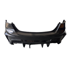 Auto Car LED Front Bumper Lip Bodykit for 2016-2018 Bumper Guard Side Skirt with Exhaust Cut-Outs Made From Plastic - Product Image 3