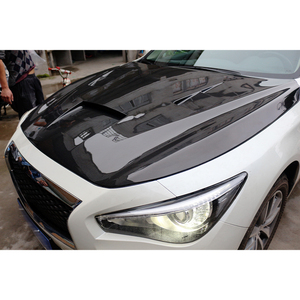 Kit de Carrocería de Fibra de Carbono 2014 para Infiniti Q50, Parachoques Delantero y Capó, Instalación con Tornillos - Product Image 3