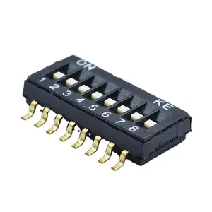golden pin Dial switch SMD black 1.27 2.54 mm DIP switch