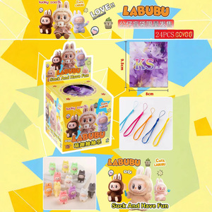Caja Sorpresa Labubu, 24 Piezas, Llavero de Peluche de Goma Suave, Juguete Coleccionable para Niños y Jóvenes - Product Image 4