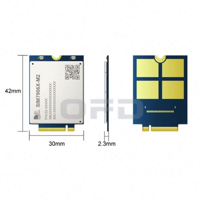 SIM7906E-M2 LTE Module 2x2 MIMO LAA(Optional) CBRS(Optional) FOTA SIM7906E-M2 LTE Cat 6 Module SIM7906E-M2