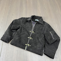 Veste bomber à boucle volante sur mesure, design OEM, couture, unisexe, streetwear vintage, style ancien, pour hommes et femmes