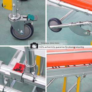 Usine la plus vendue fabrication d'alliage d'aluminium civière d'<span class=keywords><strong>ambulance</strong></span> lit de transfert patient avec mécanisme de verrouillage pour une utilisation à l'hôpital - Product Image 2