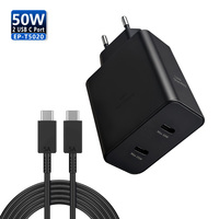 EP-T5020 Chargeur Rapide USB-C Électrique Ignifuge 50W Avec QC3.0 Pour Ordinateur Portable Et Téléphones Mobiles-Prise UE/Royaume-Uni/US Pour S25/S24 Ultra