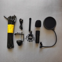Microphone à condensateur XLR professionnel, kit de micro de studio cardioïde pour l'enregistrement, le podcast, le streaming en direct, le karaoké