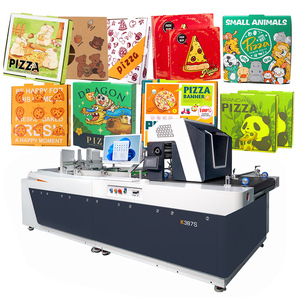Kelier tự động bánh pizza hộp máy in một vượt qua máy in cho hộp carton duy nhất vượt qua máy in <span class=keywords><strong>Kraft</strong></span> Túi Giấy hộp sóng - Product Image 2