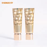 SENZESY 50ml Desain Baru Tabung Aluminium Plastik Warna Cerah untuk Tabir Surya, Krim BB, Kemasan Body Lotion dengan Tutup Ulir yang Tahan Lama