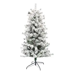 Árvore de Natal artificial pré-iluminada em PVC, árvore de Natal mini verde, 120/150/180/210 cm