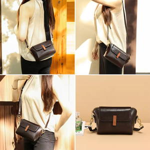 กระเป๋าสะพายไหล่หนังแท้สำหรับผู้หญิงกระเป๋าสะพายข้างทรงแมสเซนเจอร์แฟชั่น - Product Image 4
