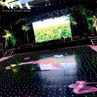 Nappe led en acrylique avec lumière étoilée, livraison gratuite, noir/blanc, RGB, pour mariage, piste de danse, nouveauté, 2020
