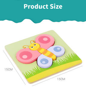 Rompecabezas 3D de madera personalizados, juegos de cubo de tablero, vehículo de animales de dibujos animados para niños, juguetes educativos de aprendizaje para niños y niñas - Product Image 3