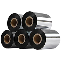 Zebra kompatibel dengan 110mm x 300M Premium lilin pita Resin Transfer termal printer Barcode tahan gores tahan aus dapat dicuci