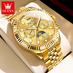 นาฬิกา6688โอเลฟส์นาฬิกาข้อมือนักธุรกิจ3หน้าปัดทำจากประเทศจีน - Product Image 6