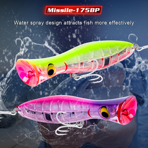 HONOREAL Top Water Popper Thon Sgming clear Esche Baits Fishing Hard Lures Da Pesca - Product Image 2