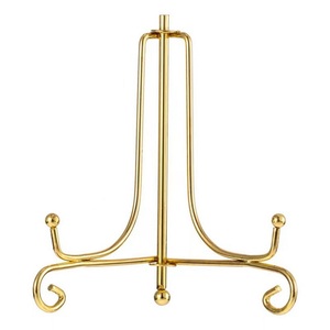 Màu vàng gấp sắt món ăn tấm hiển thị giá vẽ đứng và Khung Ảnh - Product Image 1