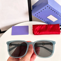 Lunettes de soleil rétro de marque célèbre, style tendance 2026, monture carrée intégrale souple TR90, protection UV400 dégradée