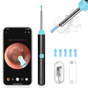 Outil d'élimination du cérumen, nettoyeur d'oreille intelligent avec caméra, endoscope avec lumière, otoscope vidéo HD pour smartphone, nettoyeur de cérumen pour Android PC - Product Image 1