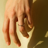 Bague de couple classique en argent sterling 925 plaqué or 18 carats avec zircon, style simple et tendance Milskye