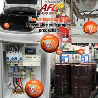 Stock UE 1,3 kg Boule extinctrice CE automatique à poudre sèche ABC pour la maison, le bureau, l'entrepôt et les coffrets électriques